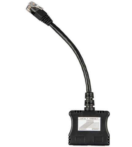 RJ45-splitter 1xRJ45 male/15cm cable/2xRJ45 female