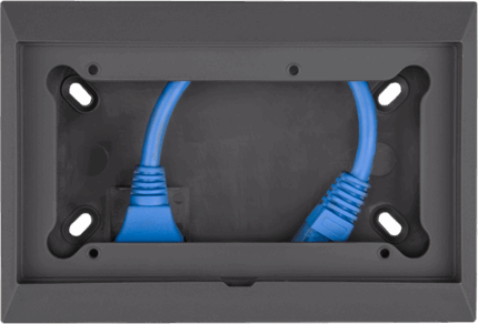 Wall mounted enclosure for 65 x 120 mm GX-panels