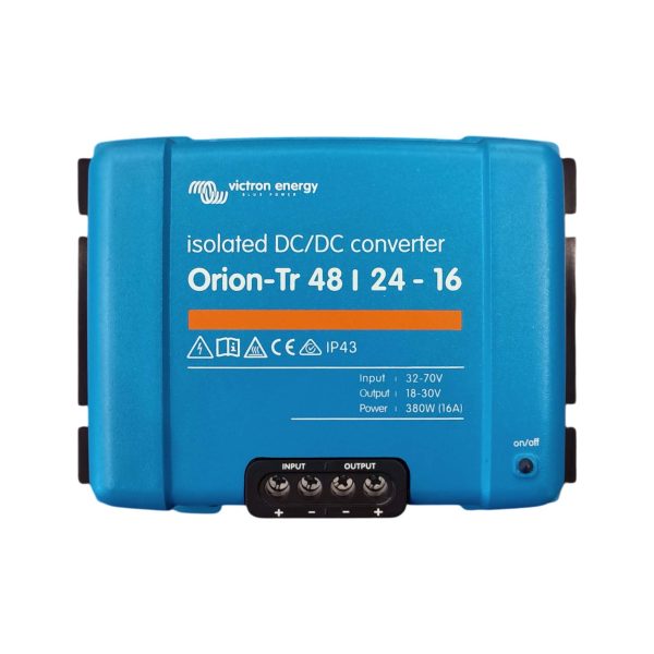 Orion-Tr 48/24-16A (380W) Isolated DC-DC converter